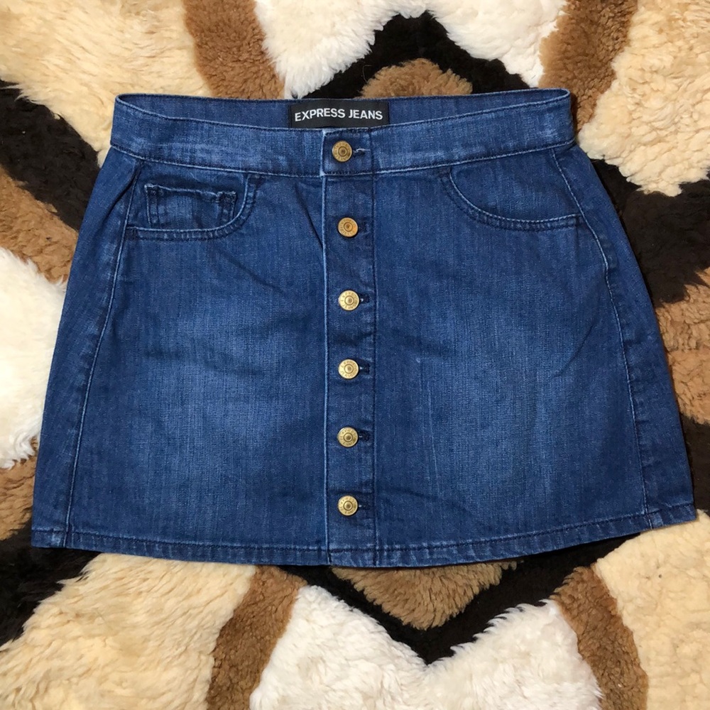 Express Jeans Mini Skirt Size 2